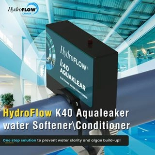 Hydroflow K40 Aquaklear zmäkčuje vodu v bazénoch, vírivkách, akváriách