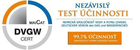 Katalytický zmäkčovač vody bol podrobený dôkladným skúškam účinnosti DVGW